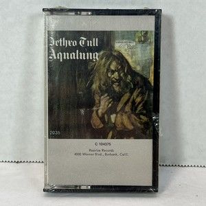 JETHRO TULL  AQUALUNG  CASSETTE TAPE  NEW SEALED  NO BARCODE M 52035 C 104375